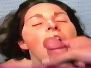 Amateur slur wifey likes to inhale cock and catch cum